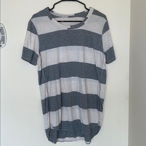 Lululemon high hemmed striped shirt